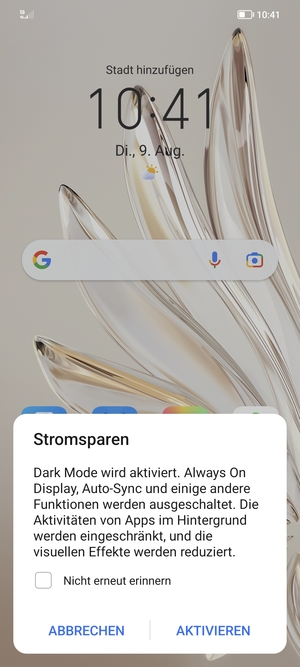 Wählen Sie AKTIVIEREN