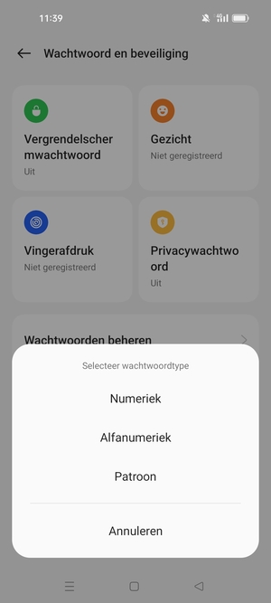 Selecteer Patroon