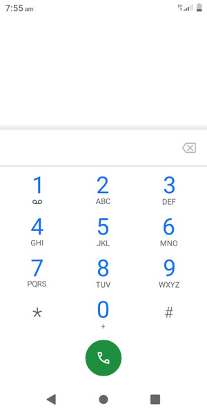 Press and hold the number 1