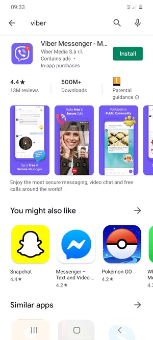 Select the app