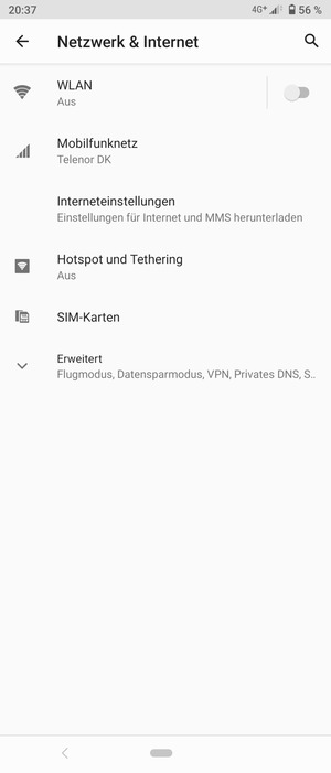 Wählen Sie WLAN