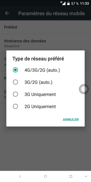 Sélectionnez votre option préférée