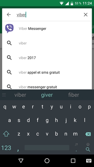 Saisissez le nom de l'appli et sélectionnez Rechercher