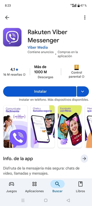 Seleccione Instalar