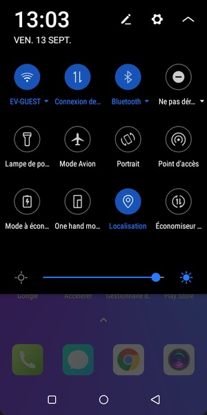 Désactiver le Wi-Fi et le Bluetooth