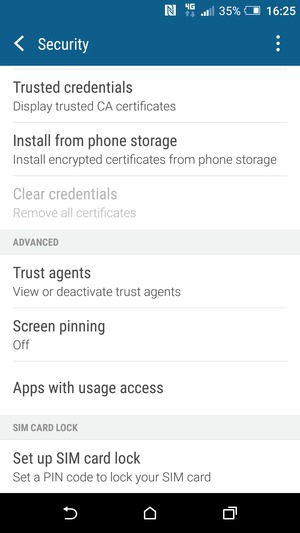 To change the PIN for the SIM card, return to the Security menu and scroll to and select Set up SIM card lock