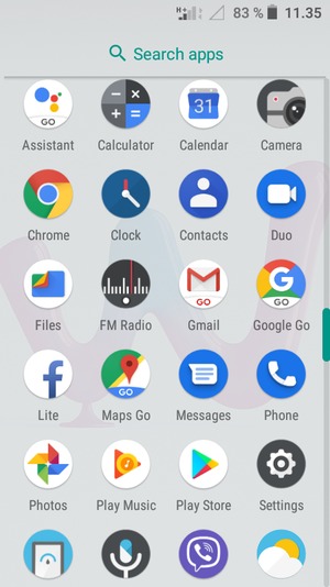Scroll to and select Settings
