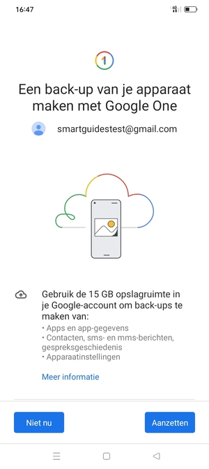 Selecteer Aanzetten