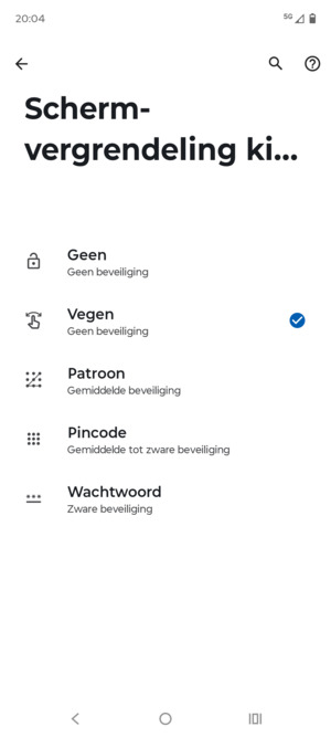 Selecteer Patroon