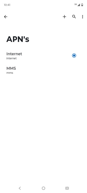 Uw telefoon is nu geïnstalleerd voor mms