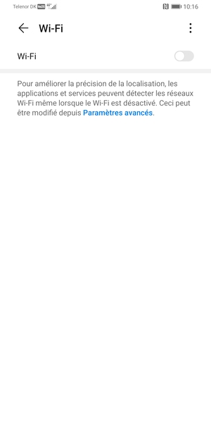 Activer le Wi-Fi