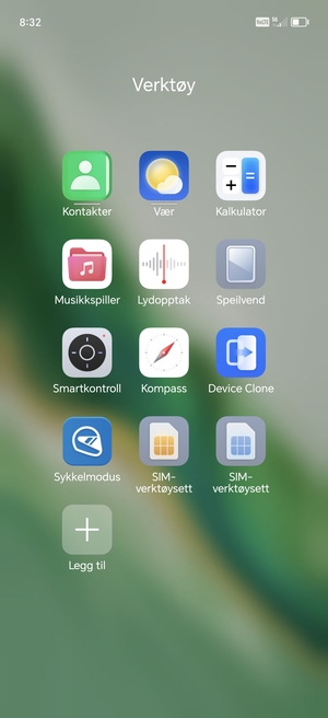 Velg Kontakter