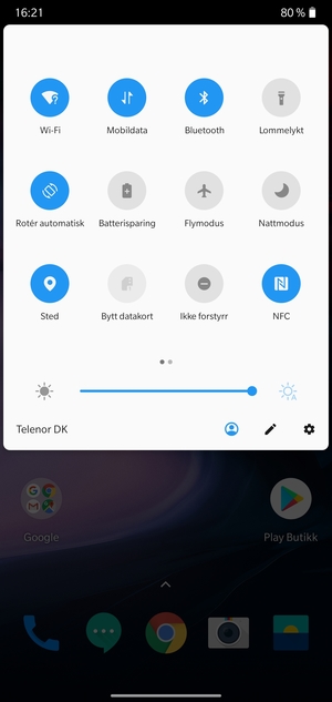 Slå av Wi-Fi og Bluetooth