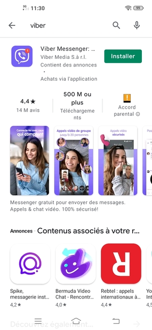 Sélectionnez l'appli