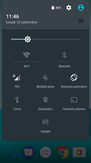 Seleziona il tasto Impostazioni