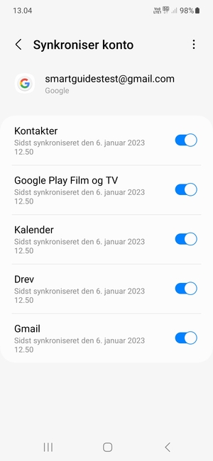 Vælg Menu-knappen
