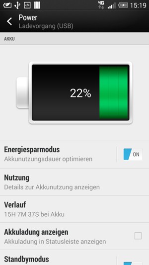 Schalten Sie Energiesparmodus ein