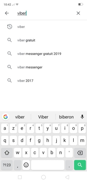 Saisissez le nom de l'appli et sélectionnez Rechercher