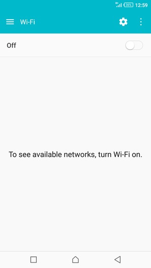 Turn Wi-Fi on