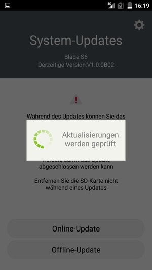 Warten Sie, bis die Suche abgeschlossen ist