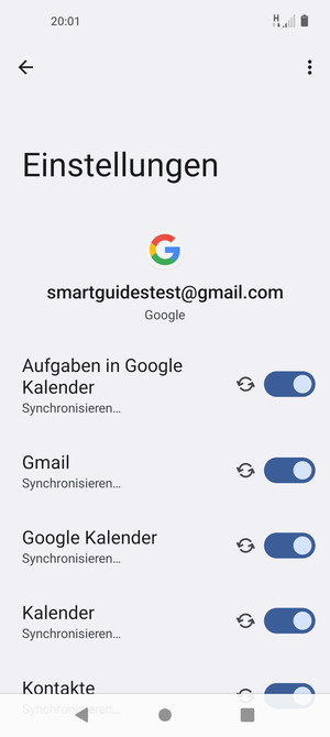 Ihre Daten werden synchronisiert