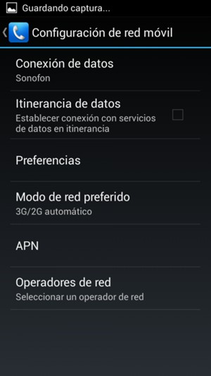 Para cambiar la red en caso de problemas de conectividad, seleccione Operadores de red