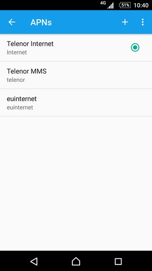 Select New APN