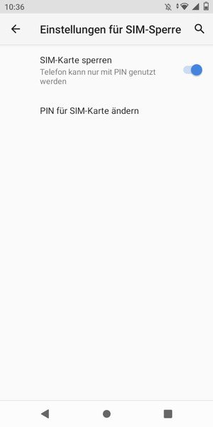 Wählen Sie PIN für SIM-Karte ändern