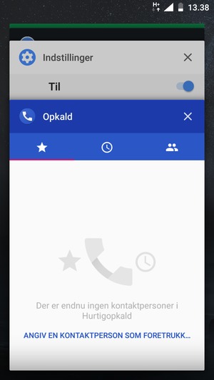 Swipe apps til højre for at lukke dem
