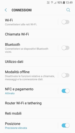 Seleziona Reti mobili