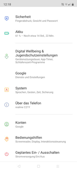 Wählen Sie System