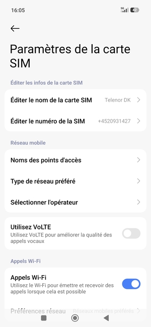 Sélectionnez Noms des points d'accès