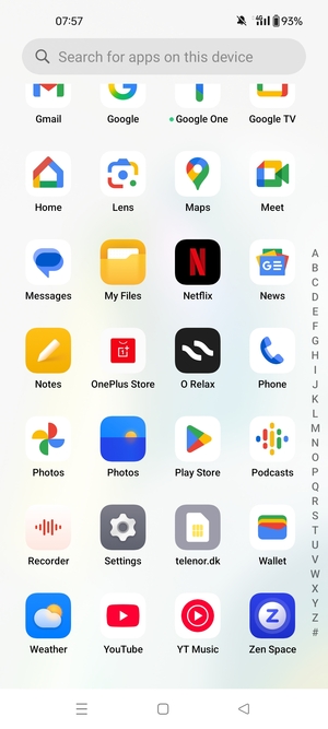 Scroll to and select Settings