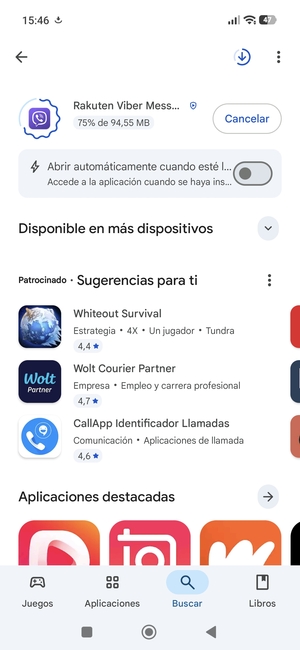 Espere a que el proceso de instalación finalice