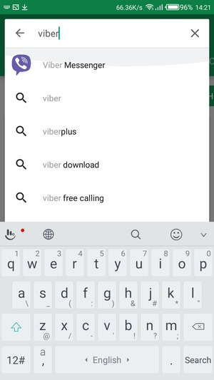 Enter the app name and select Search