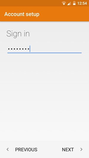 Enter your Password and select NEXT