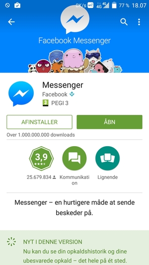 Vælg ÅBN