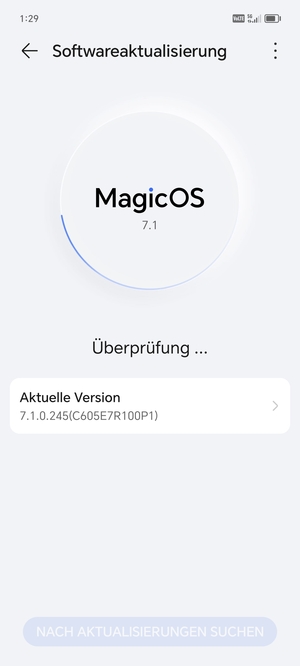 Warten Sie, bis die Suche abgeschlossen ist