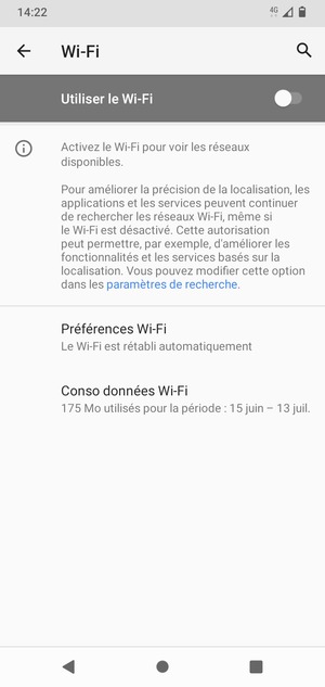 Activer le Utiliser le Wi-Fi