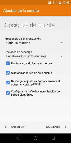 Seleccione SIGUIENTE