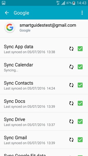 Your contacts from Google will now be synced to your phone