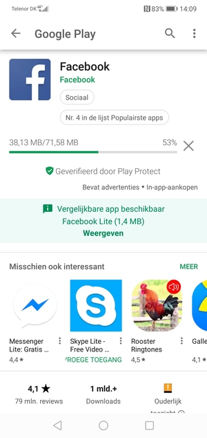 Wacht tot het installatieproces beëindigd is