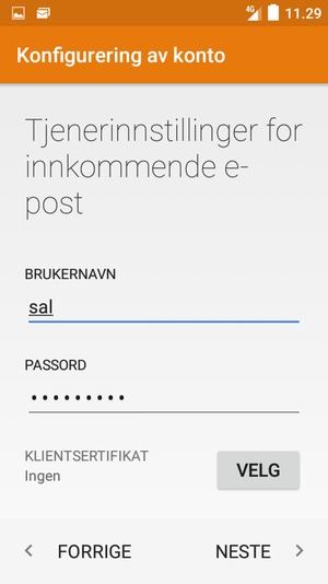 Skriv inn Brukernavn