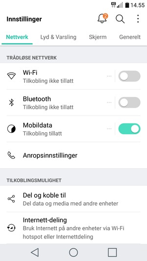 Velg Generelt