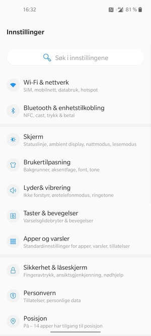Velg Wi-Fi & nettverk