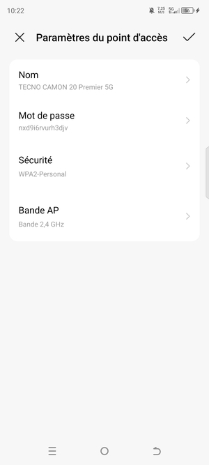 Sélectionnez Mot de passe