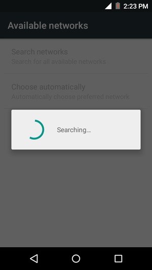 Wait for the search to finish