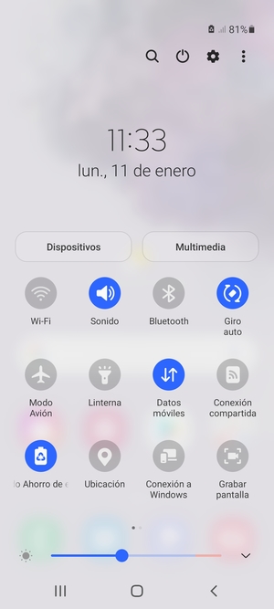 Active Modo ahorro de energía