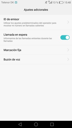 Seleccione Buzón de voz