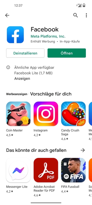 Wählen Sie Öffnen
